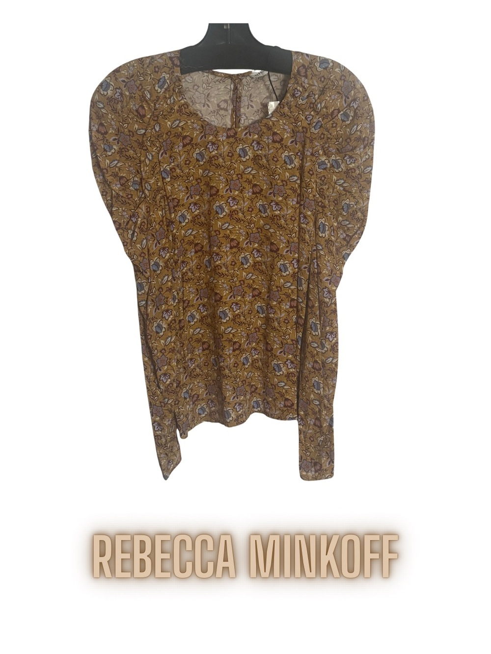 Rebecca Minkoff Mustard Floral Blouse